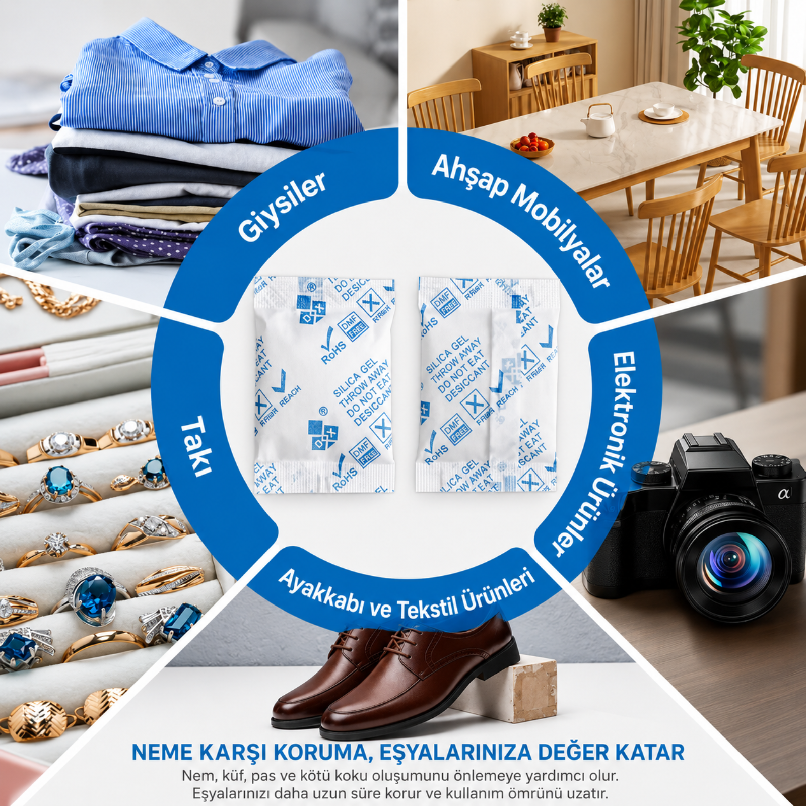 10 Gr Silika Jel Nem Alıcı Paket - 10 adet