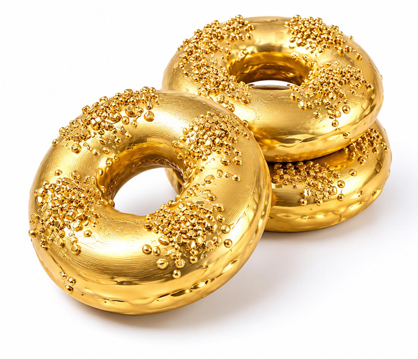 Yapay Donut Masa Süsü - 4 Adet