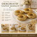 Yapay Donut Masa Süsü - 4 Adet